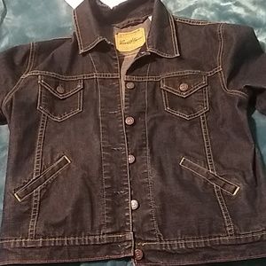 Navy blue jean jacket